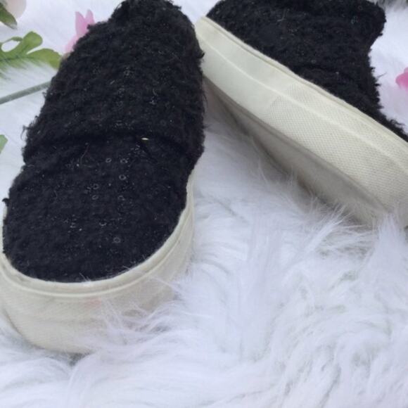 DV Black White Platform Shoes Sequin Size 6 Six - Picture 2 of 14